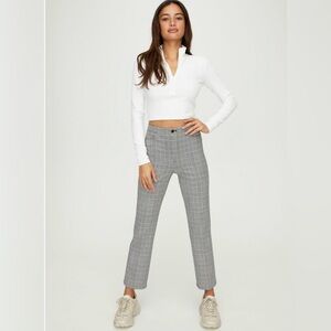 Aritzia Sunday Best - Freshman Check Plaid Straight Leg Pants